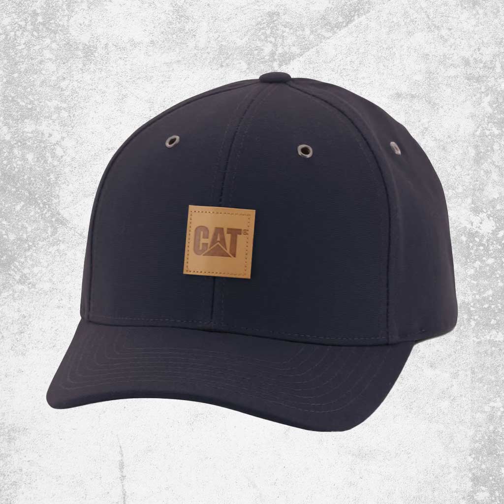 CAT Leather Patch Cap